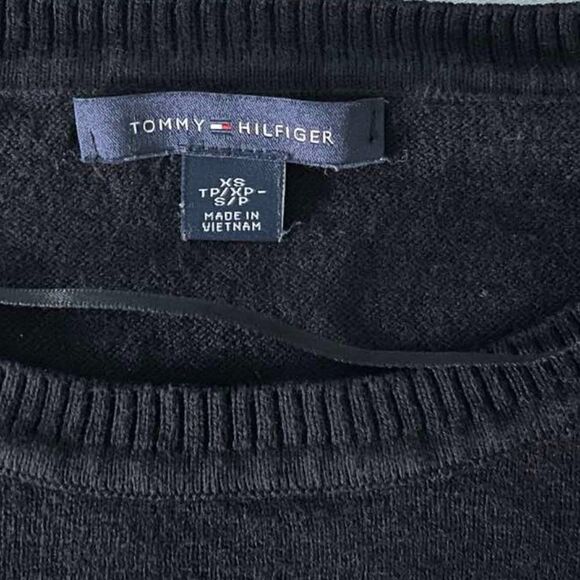 Tommy Hilfiger: Oversized Pullover Sweater, Black, X-Small - Picture 8 of 12